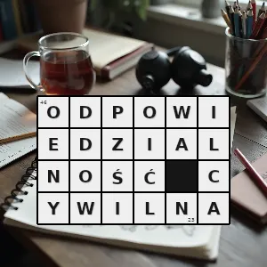 Hasło krzyżówkowe ujemne konsekwencje ponoszone przez podmioty prawa w związku z zaistnieniem zdarzeń negatywnie ocenianych przez prawo - odpowiedzialność cywilna – rozwiązanie, synonimy, podpowiedzi i definicje krzyżówkowe